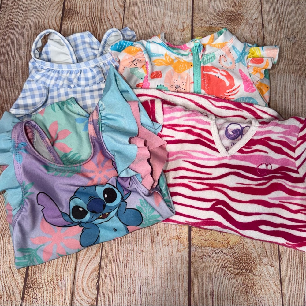 Bundle of 18 Month Swimsuits and a CoverUp